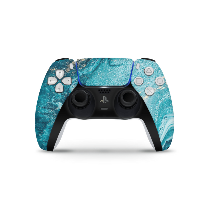 Aqua Beach PS5 Controller Decal Skin