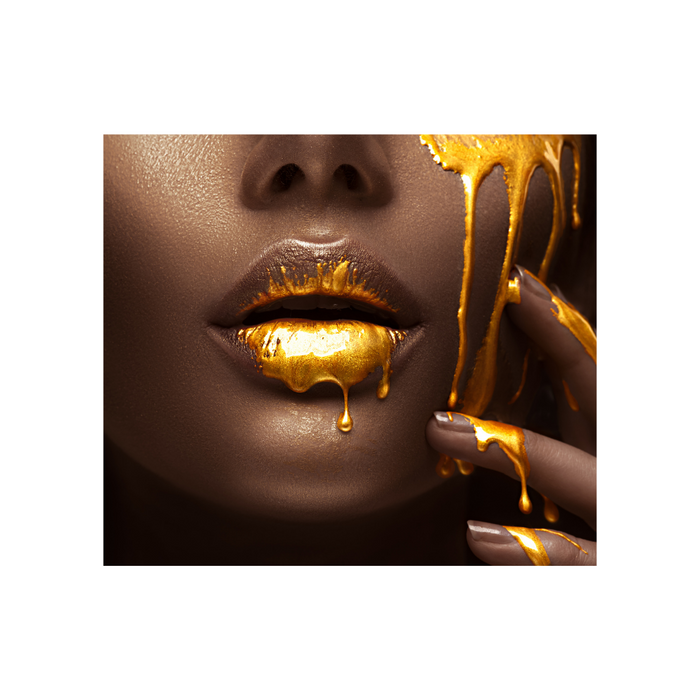 Tea Box | Gold Lips