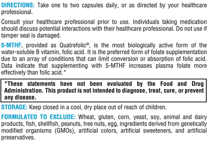 Xymogen 5-MTHF Capsules 5