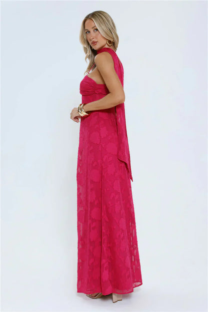 Flirt With Fire Maxi Dress Pink