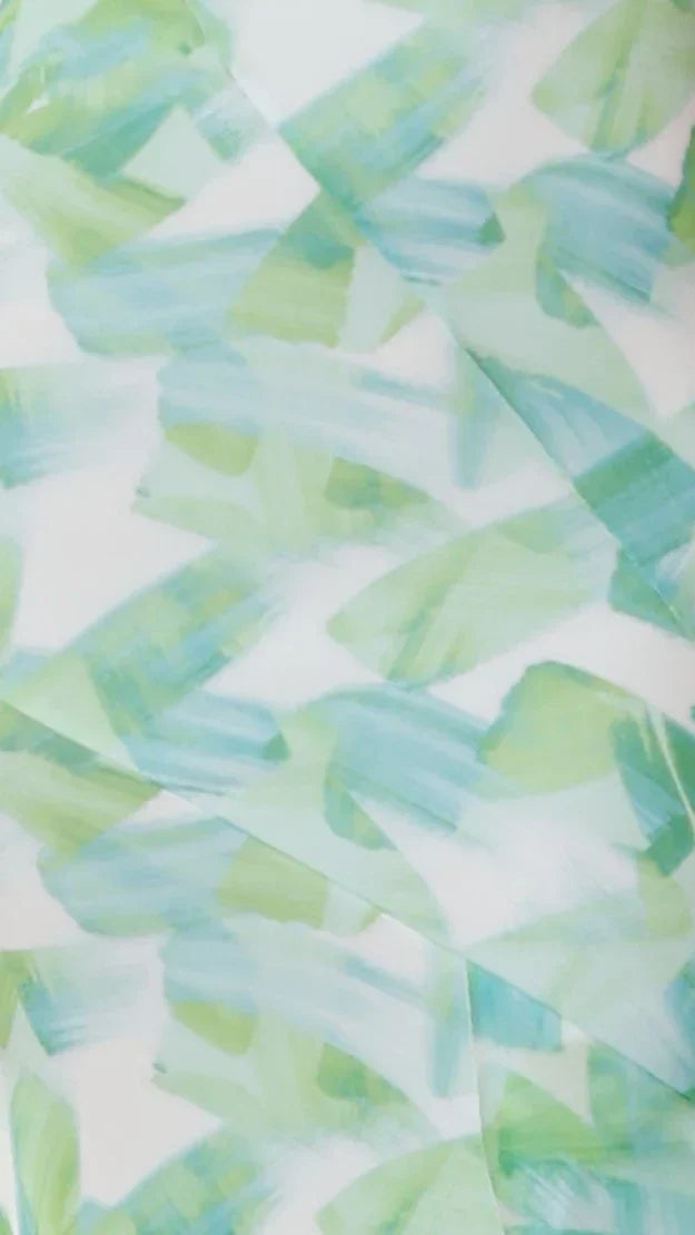Zinnia Midi Dress - Green Floral