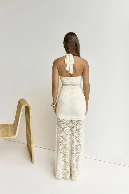 Annika Maxi Dress Lemon