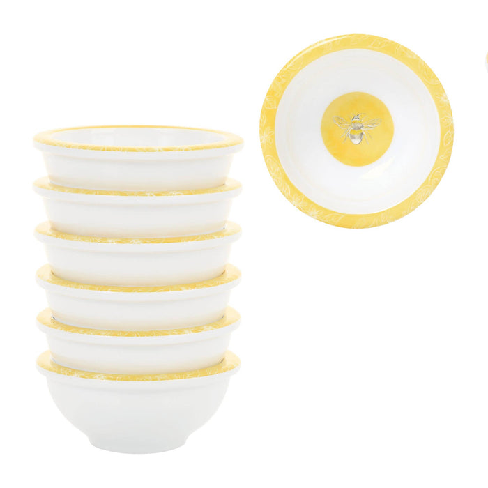 6-Piece Sweet Bee 3 3/8" Mini Bowl