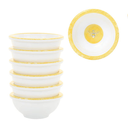 6-Piece Sweet Bee 3 3/8" Mini Bowl
