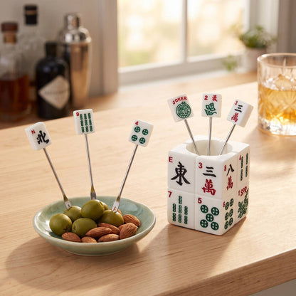 7-Piece MaJong Cocktail Pick Set