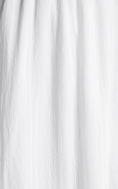 Angelique Maxi Dress - Lace Trim Dress in White