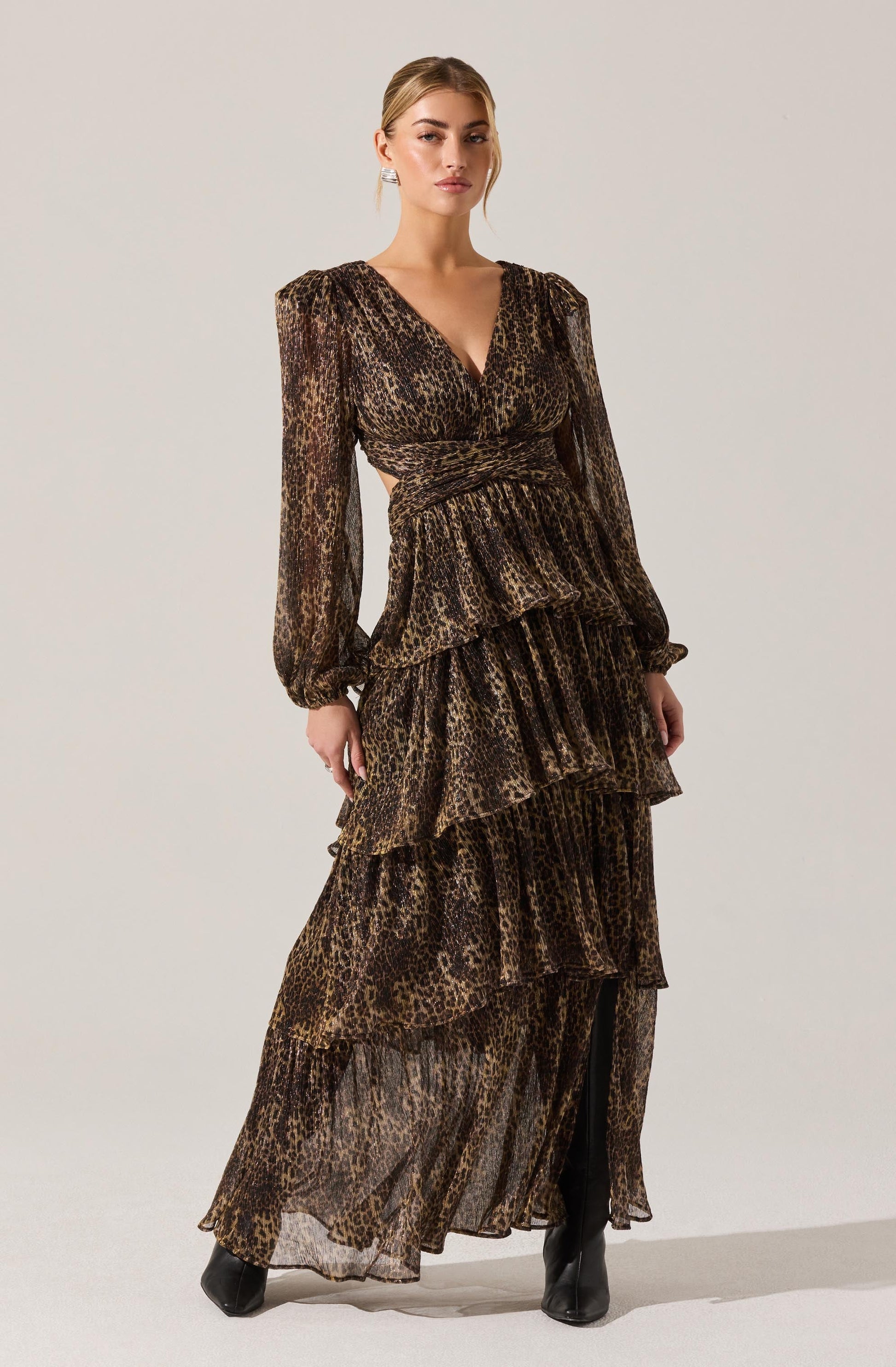 Anora Floral Tiered Maxi Dress