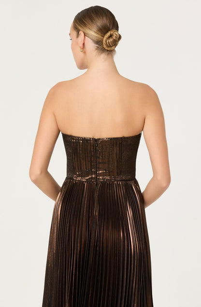 Ascella Pleated Midi Dress