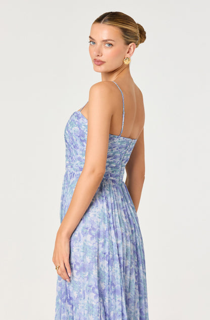 Bayley Floral Pleated Maxi Dress