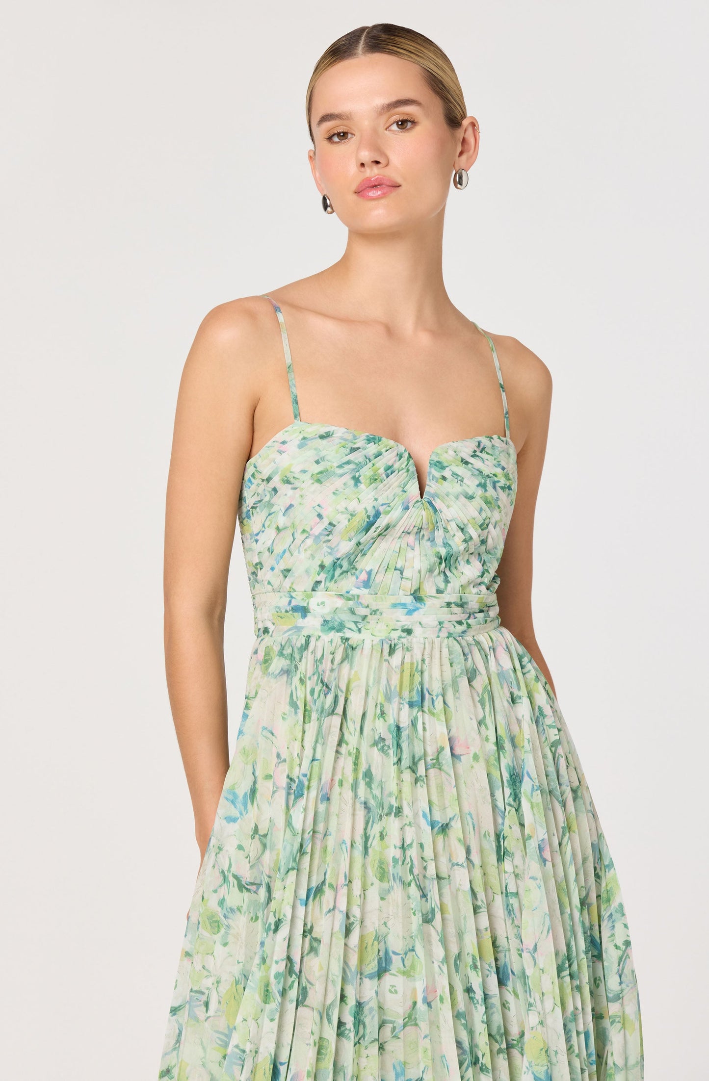 Bayley Floral Pleated Maxi Dress