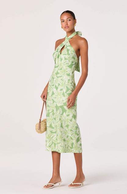 Anita Halter Keyhole Midi Dress