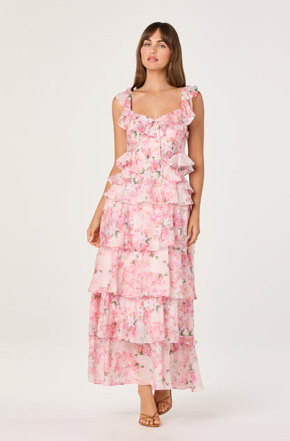 Adessa Floral Ruffle Tiered Maxi Dress