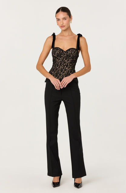 Andie Mid-Rise Pintuck Pants