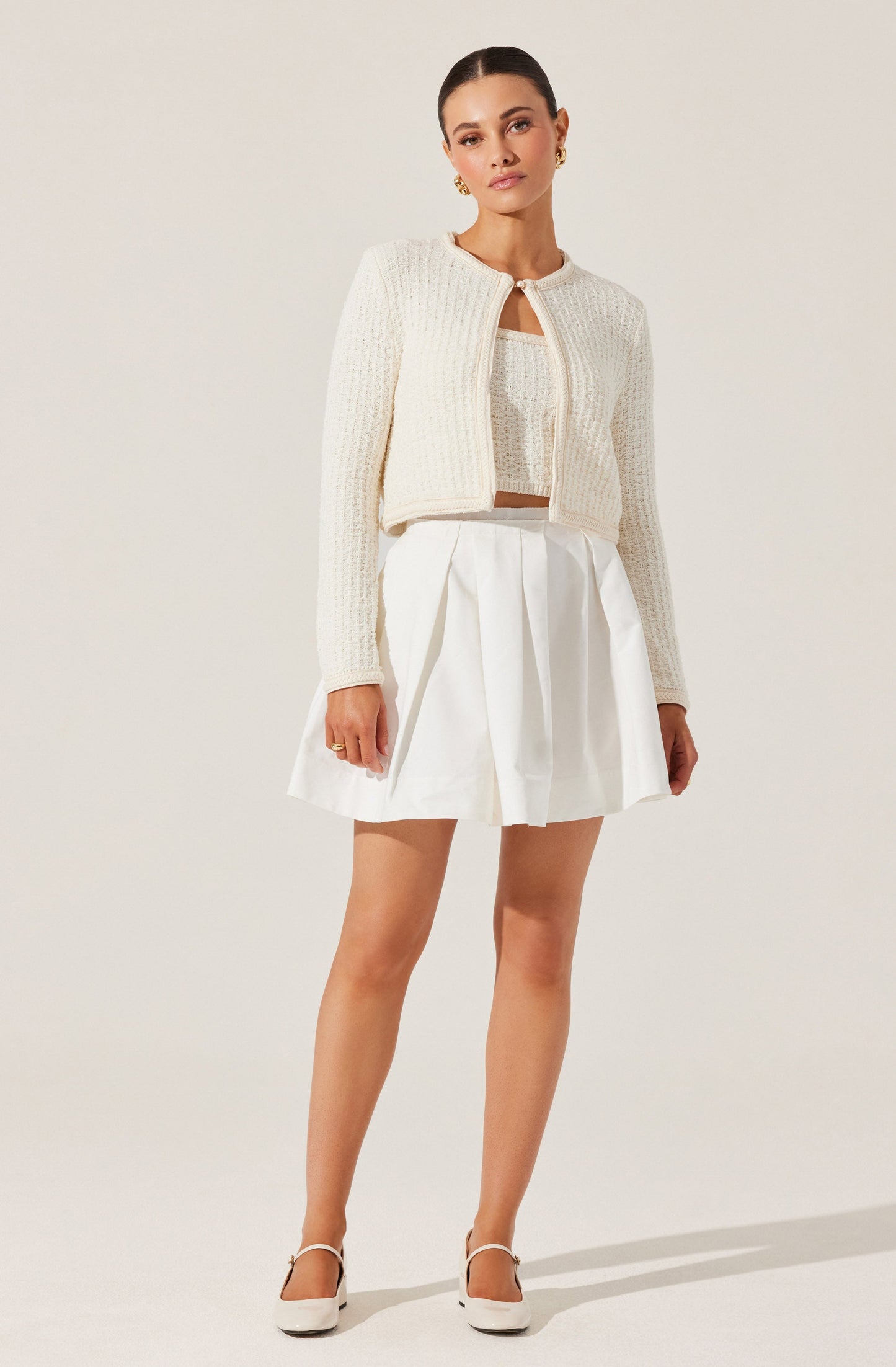 Blaise Pearl Button Cardigan