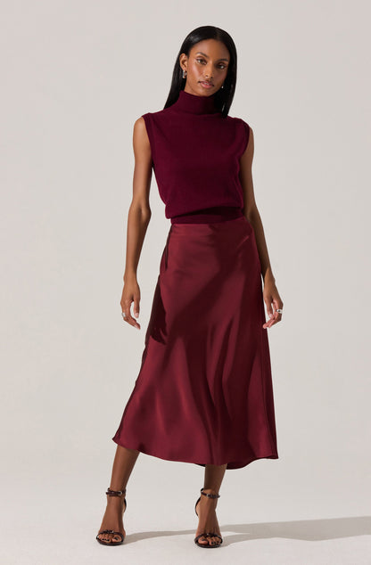 Avah Sleeveless Turtleneck Sweater