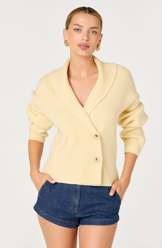 Ayleen Ribbed Wrap Cardigan