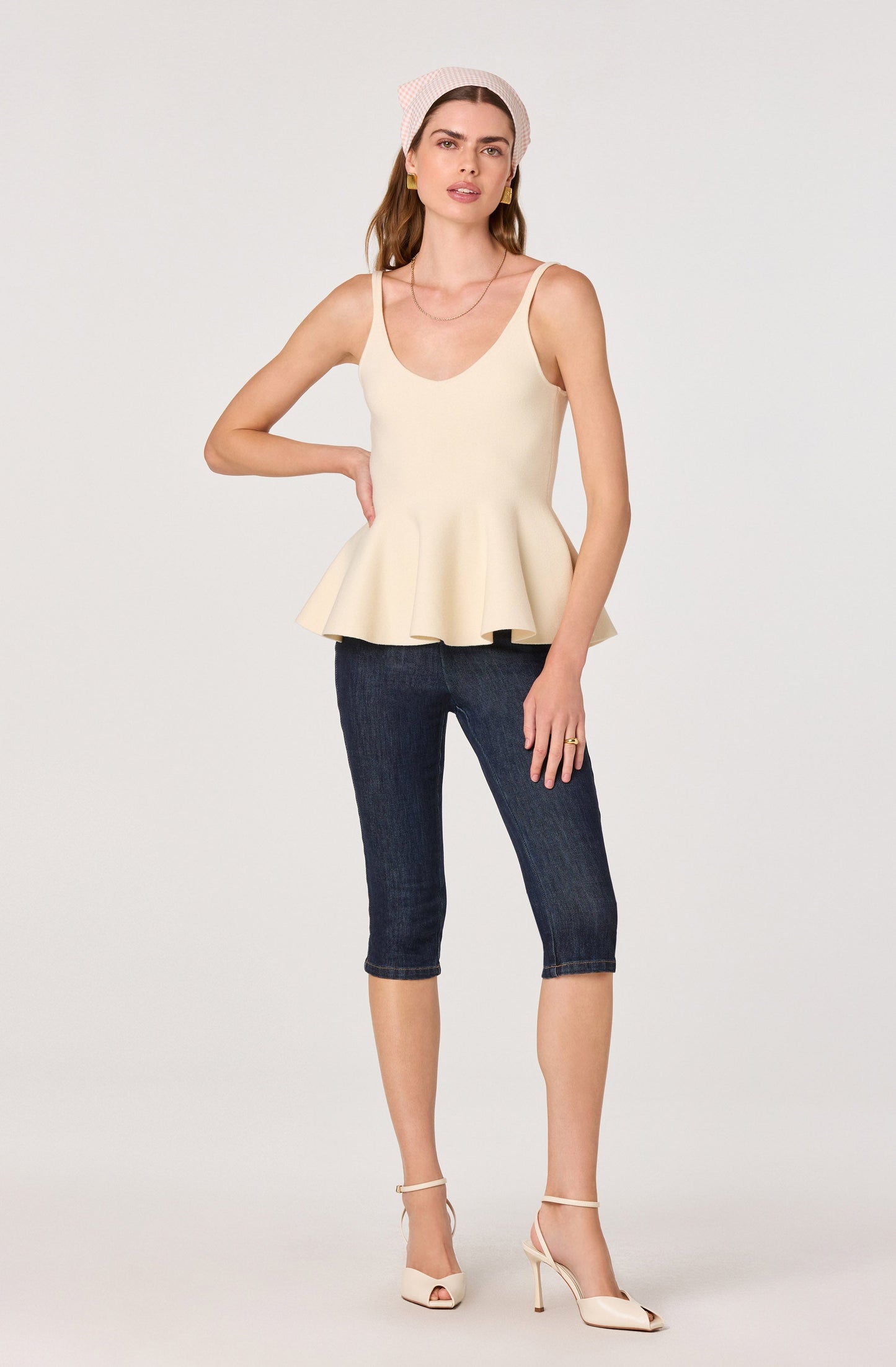 Alaya Knit Peplum Top