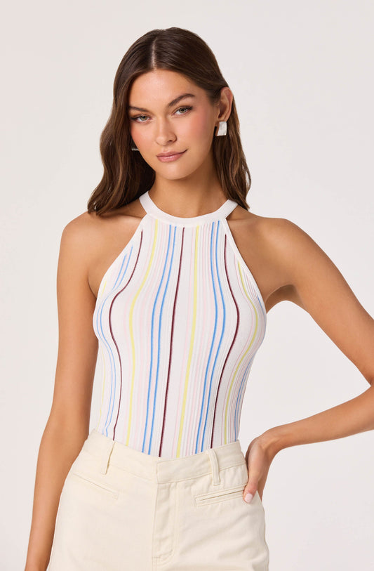 Betia Multi-Stripe Ribbed Tank