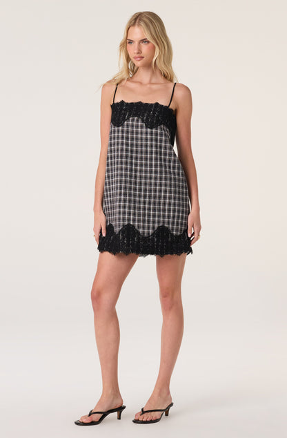 Aitana Plaid Mini Dress