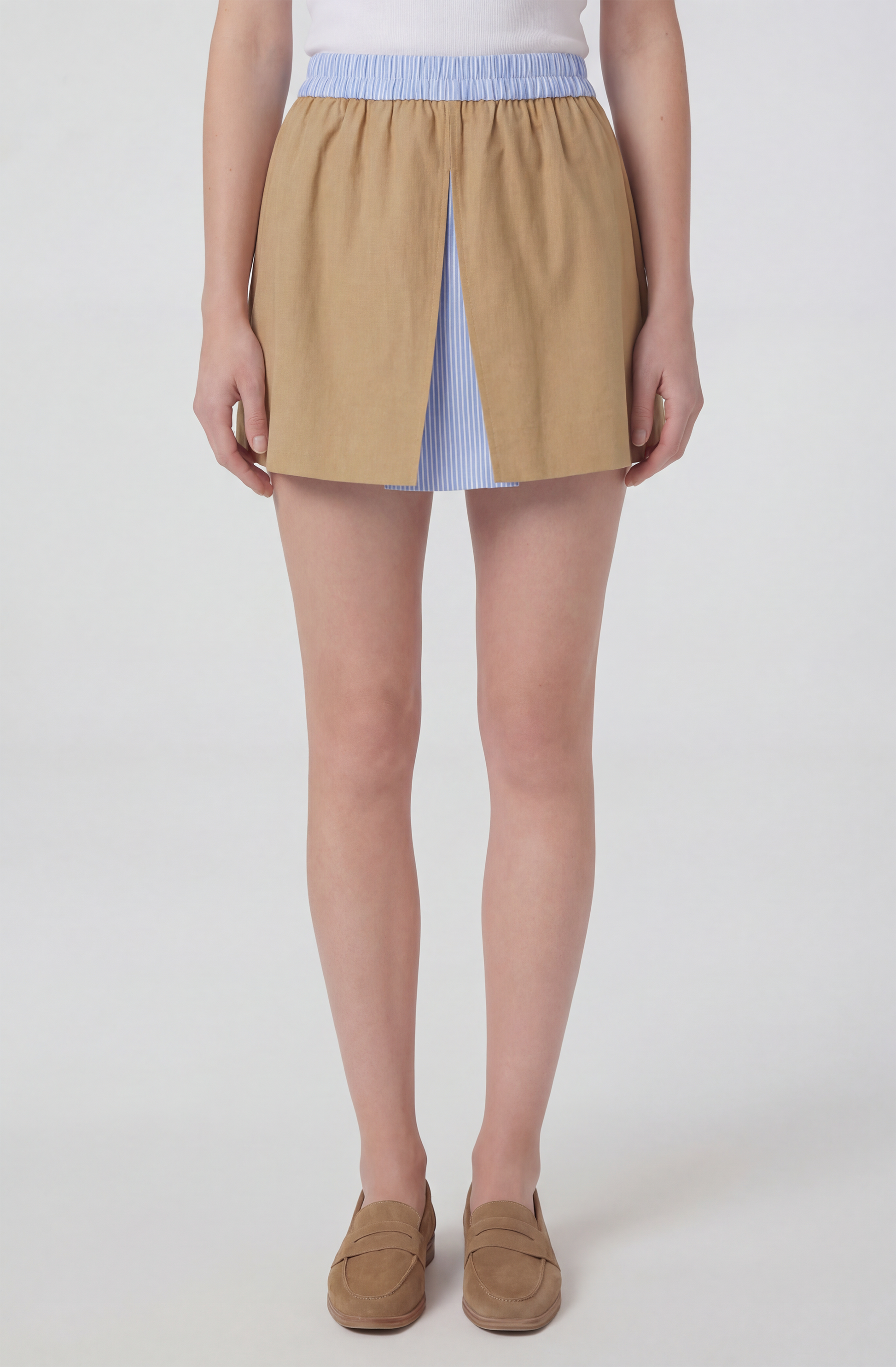Alycia Contrast Mini Skirt