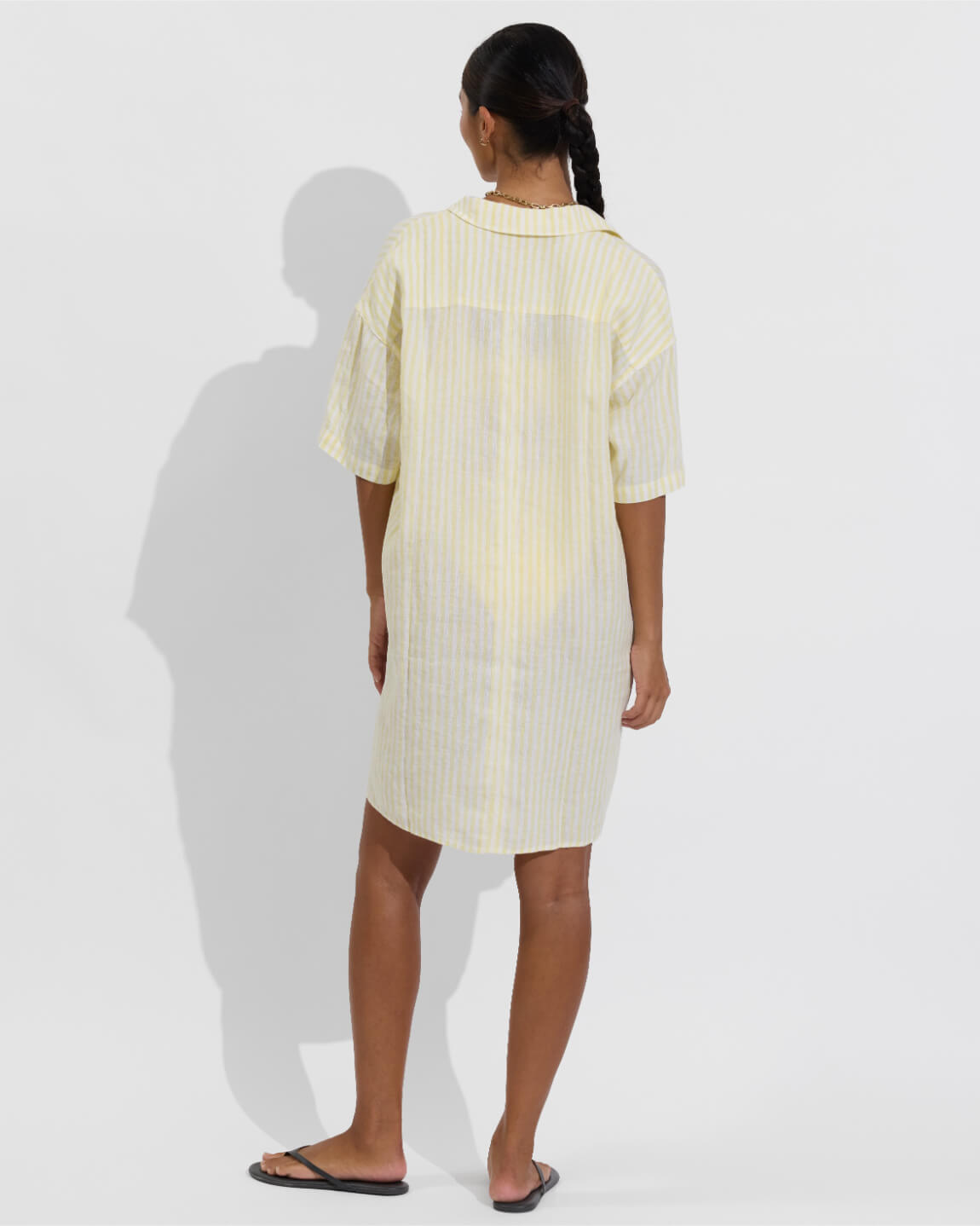 Getaway Mini Dress - Bungalow Stripe: Melt / Coconut