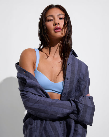 Getaway Button Down - Poolside Stripe: Varsity / Sprint