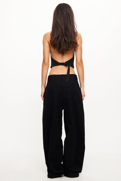 LIONESS Je Suis Halter Top Onyx