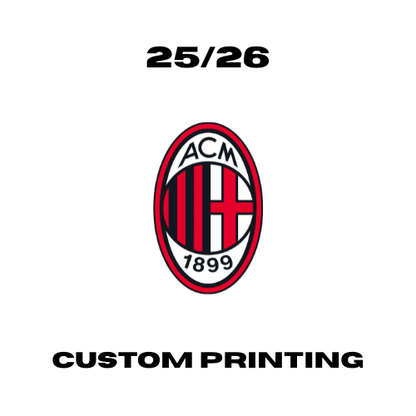 AC Milan 25/26 - Custom Printing Customisation Ultra Football