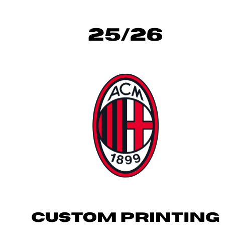 AC Milan 25/26 - Custom Printing Customisation Ultra Football