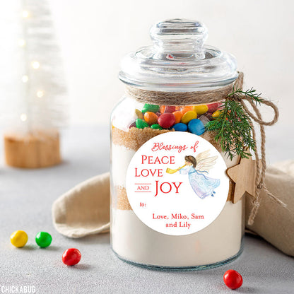 Angel Christmas Gift Labels