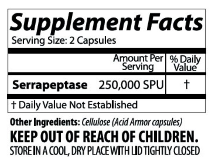 Arthur Andrew Medical Serretia Pure Serrapeptase 2