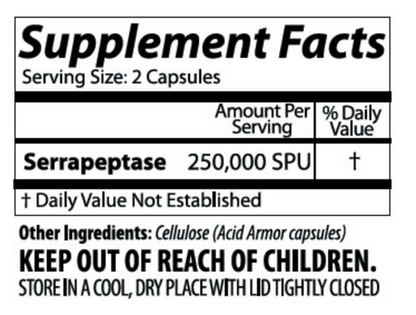 Arthur Andrew Medical Serretia Pure Serrapeptase 2