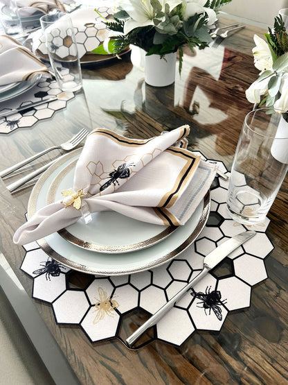 Bee Hive Spill-Proof Placemats (set of 6)