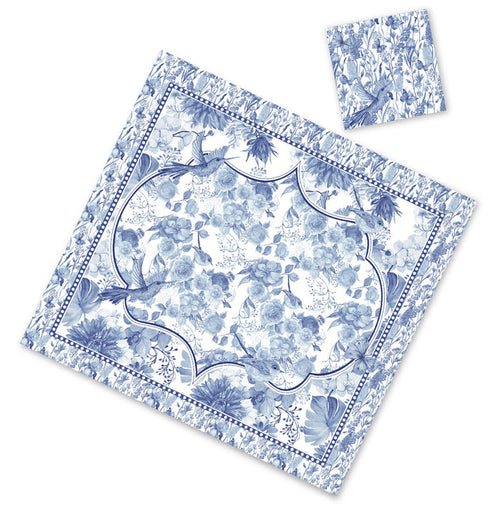 BLUE TOILE PAPER PLACEMAT