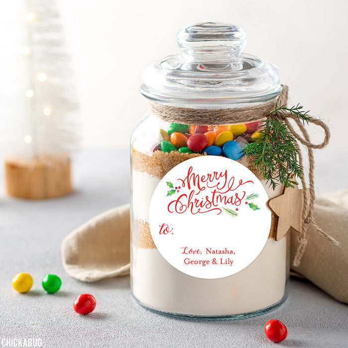 Calligraphy Christmas Gift Labels