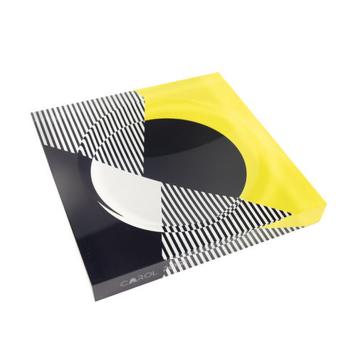 Candy Bowl - Black, White and Yellow Kinetic