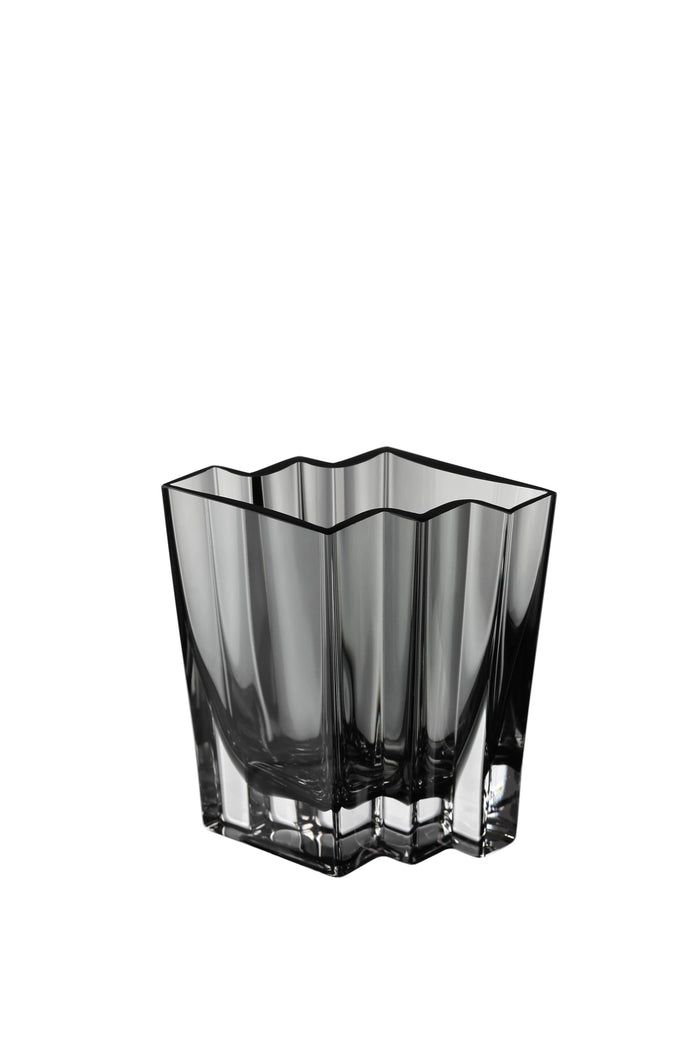 Chevron Vase Smoke - Large