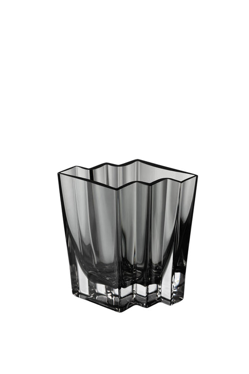 Chevron Vase Smoke - Large