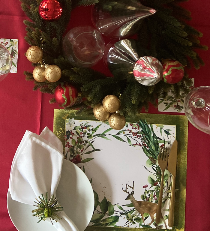 CHRISTMAS WRENCH PAPER PLACEMAT
