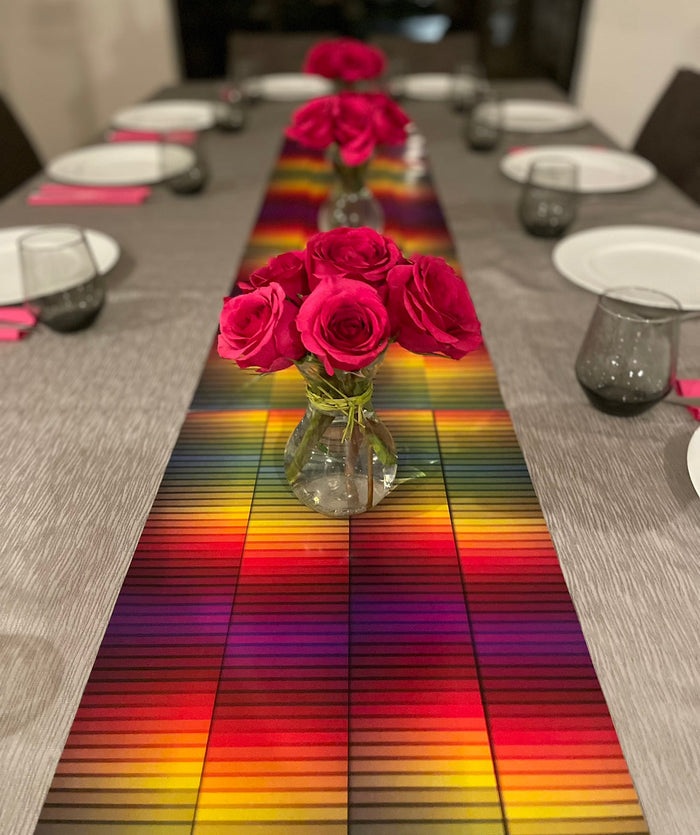 COLORFUL OP -ART PAPER PLACEMAT