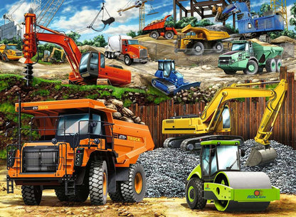 Construction Vehicles - 100 piece Puzzle