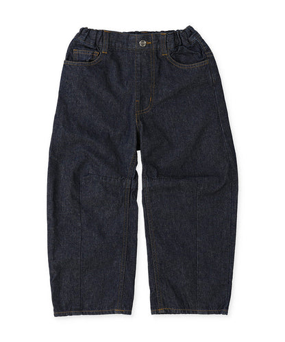 Denim Wide Curved Pants