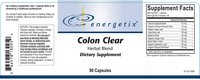 Energetix Colon Clear Capsules 2