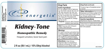 Energetix Kidney Tone Liquid 3