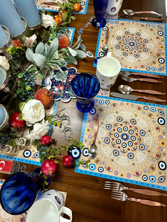 EVIL EYE PAPER PLACEMAT