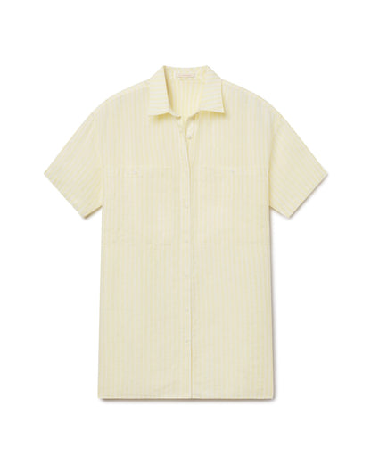 Getaway Mini Dress - Bungalow Stripe: Melt / Coconut