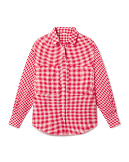 Getaway Button Down - Gingham: Sweet Chili Heat / Coconut
