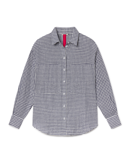Getaway Button Down - Gingham: Varsity / Coconut