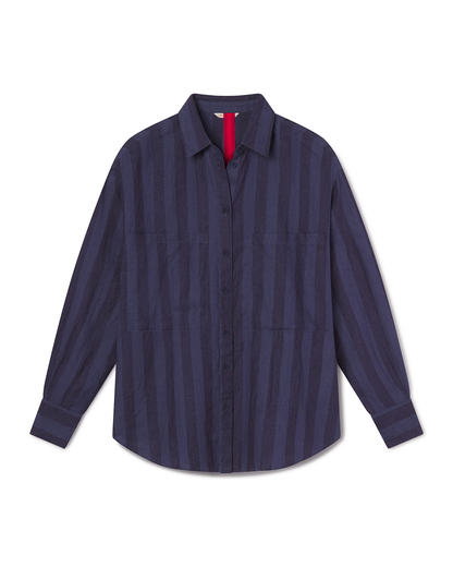 Getaway Button Down - Poolside Stripe: Varsity / Sprint