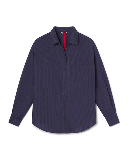 Getaway Button Down - Lagoon Stripe: Varsity / Sprint